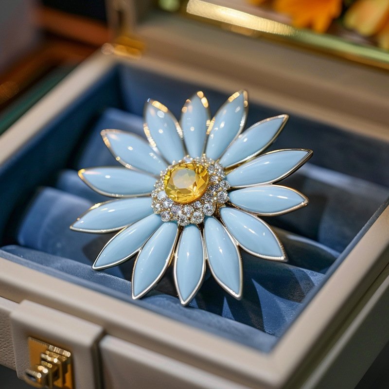 Luxury Daisy Brooch – Custom OEM Pendant Gift