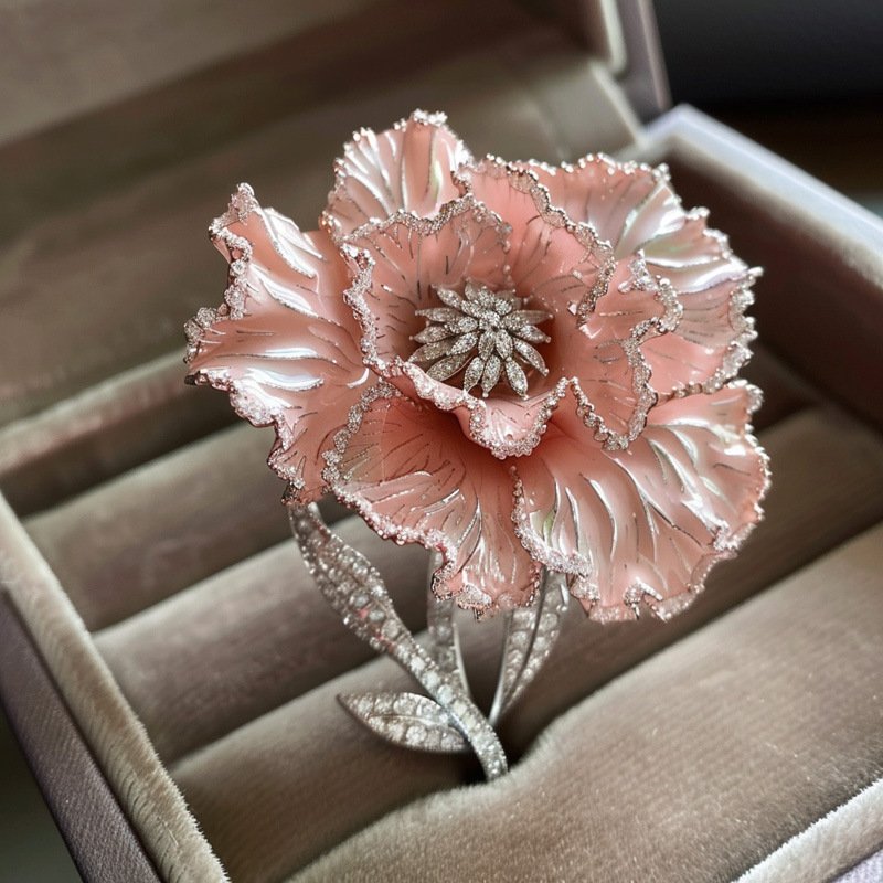 Carnation Brooch – Tianshang Jewellery Gift